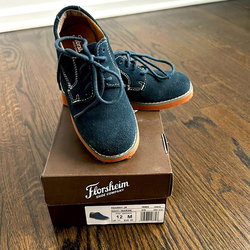 Boys Navy Blue Oxford